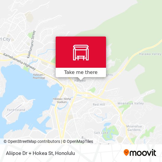 Mapa de Aliipoe Dr + Hokea St