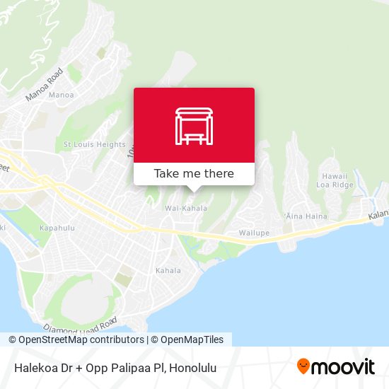 Mapa de Halekoa Dr + Opp Palipaa Pl