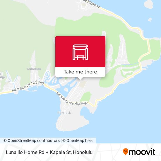Lunalilo Home Rd + Kapaia St map