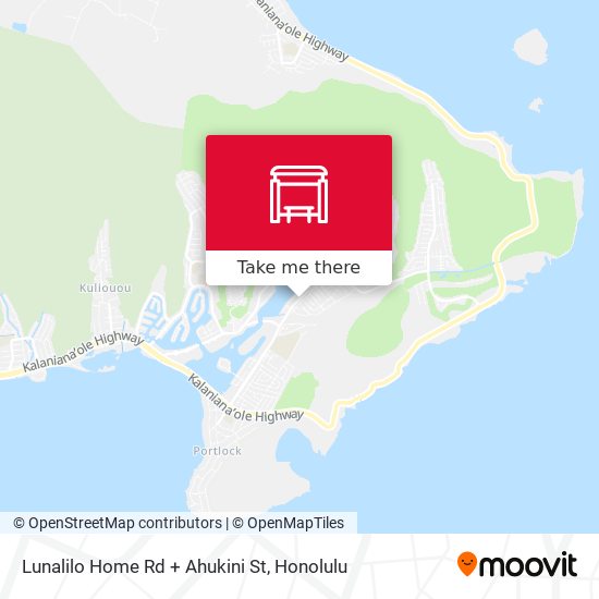 Mapa de Lunalilo Home Rd + Ahukini St