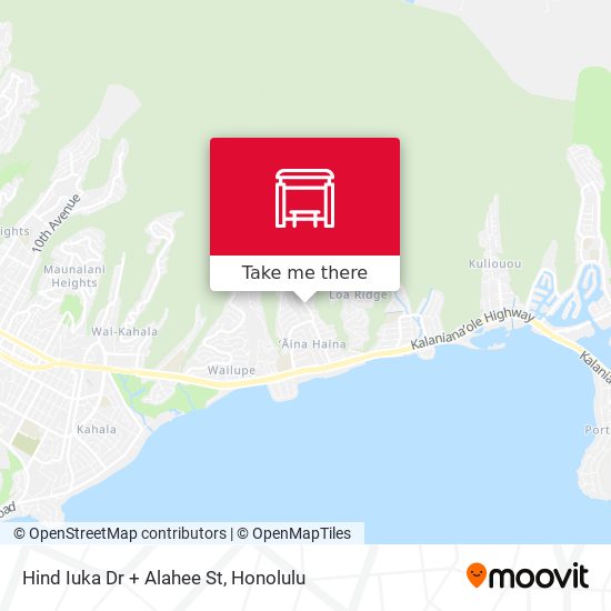 Mapa de Hind Iuka Dr + Alahee St