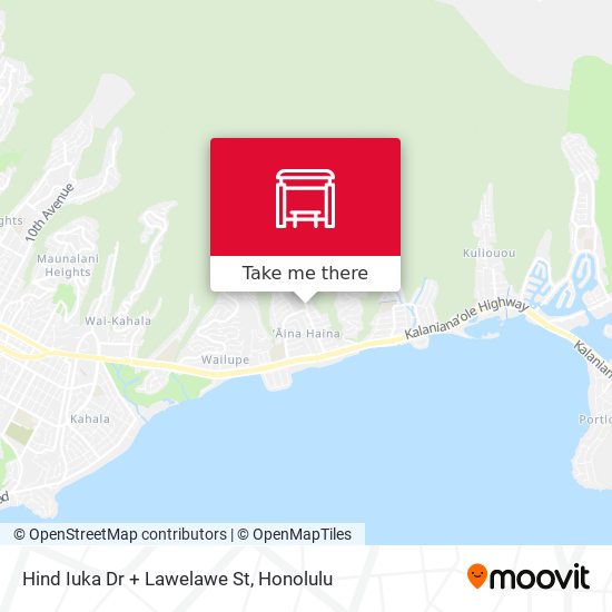 Hind Iuka Dr + Lawelawe St map