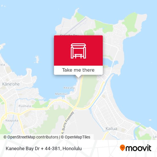 Kaneohe Bay Dr + 44-381 map