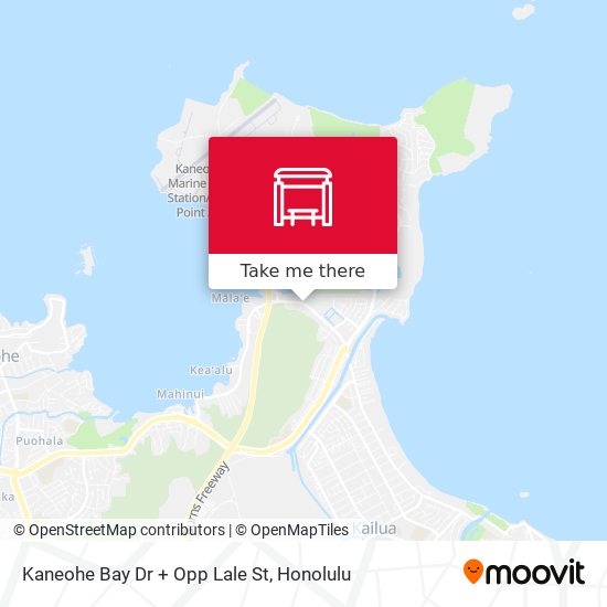 Mapa de Kaneohe Bay Dr + Opp Lale St