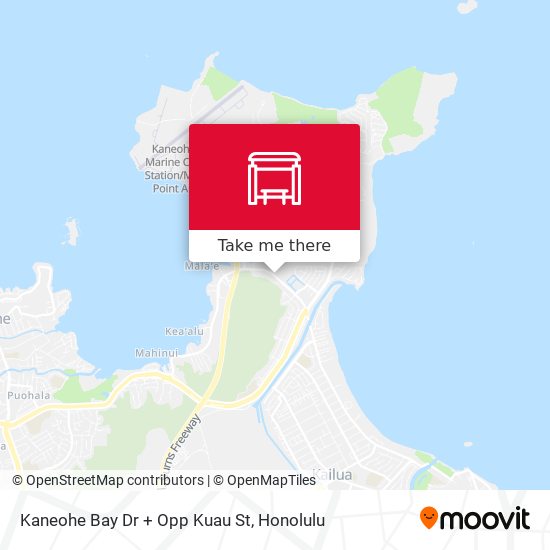 Kaneohe Bay Dr + Opp Kuau St map