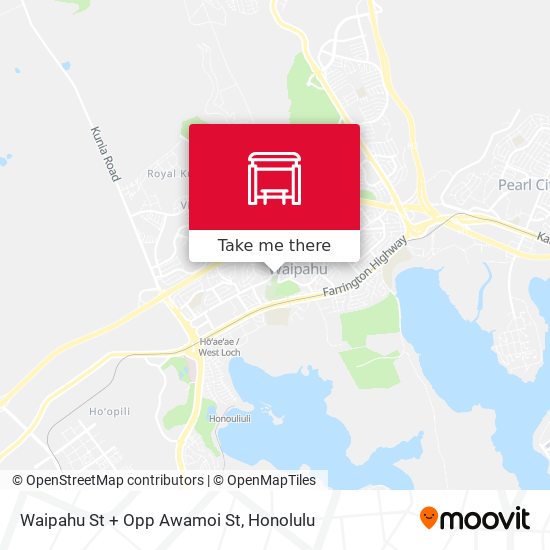 Waipahu St + Opp Awamoi St map