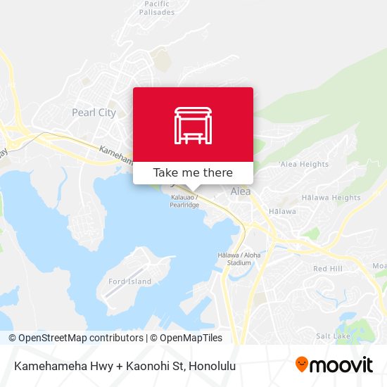 Mapa de Kamehameha Hwy + Kaonohi St