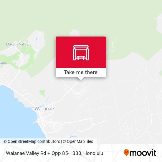 Waianae Valley Rd + Opp 85-1330 map