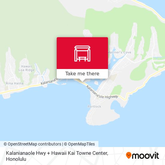 Mapa de Kalanianaole Hwy + Hawaii Kai Towne Center