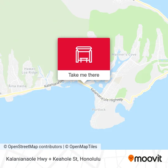 Mapa de Kalanianaole Hwy + Keahole St