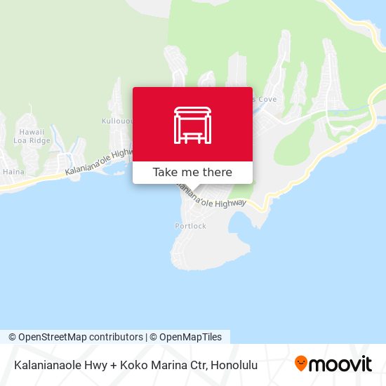Kalanianaole Hwy + Koko Marina Ctr map