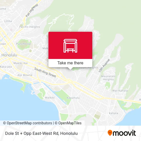 Dole St + Opp East-West Rd map