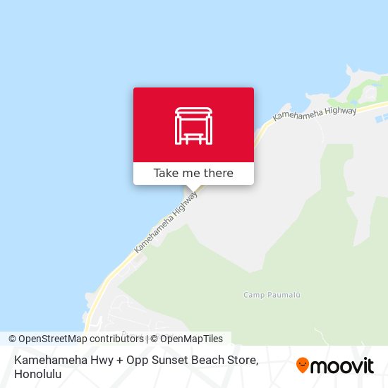 Kamehameha Hwy + Opp Sunset Beach Store map