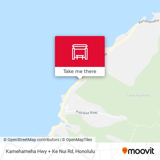 Kamehameha Hwy + Ke Nui Rd map