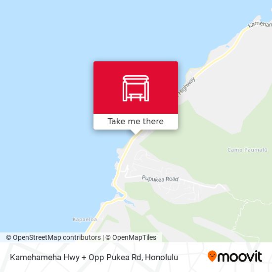 Mapa de Kamehameha Hwy + Opp Pukea Rd