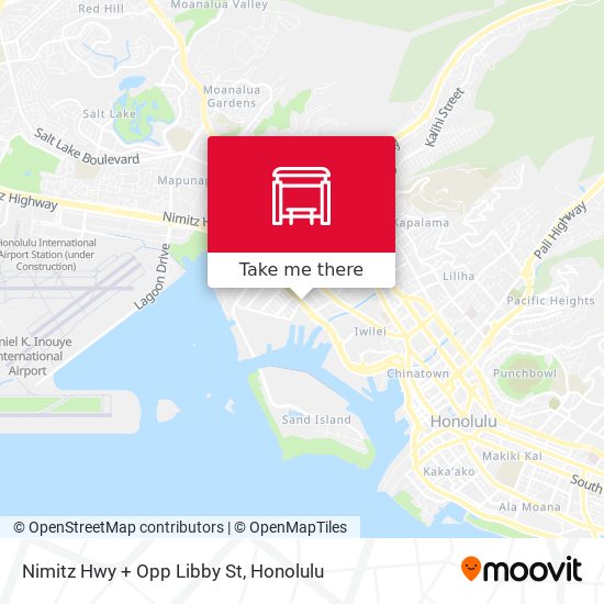 Mapa de Nimitz Hwy + Opp Libby St