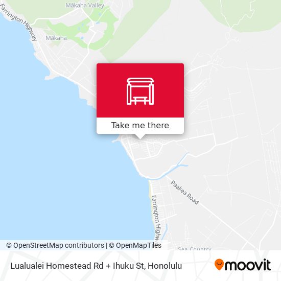 Lualualei Homestead Rd + Ihuku St map