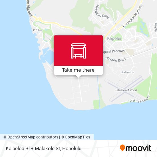Kalaeloa Bl + Malakole St map