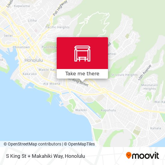 Mapa de S King St + Makahiki Way