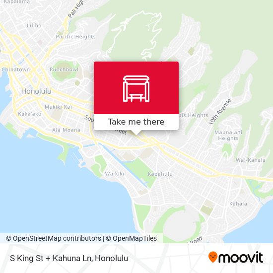 Mapa de S King St + Kahuna Ln