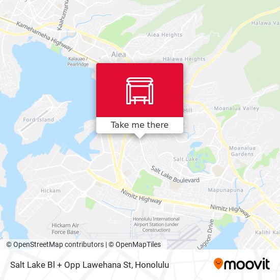 Salt Lake Bl + Opp Lawehana St map