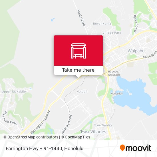 Mapa de Farrington Hwy + 91-1440