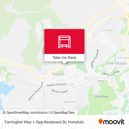 Farrington Hwy + Opp Kealanani Dr map