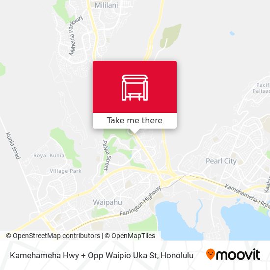 Kamehameha Hwy + Opp Waipio Uka St map