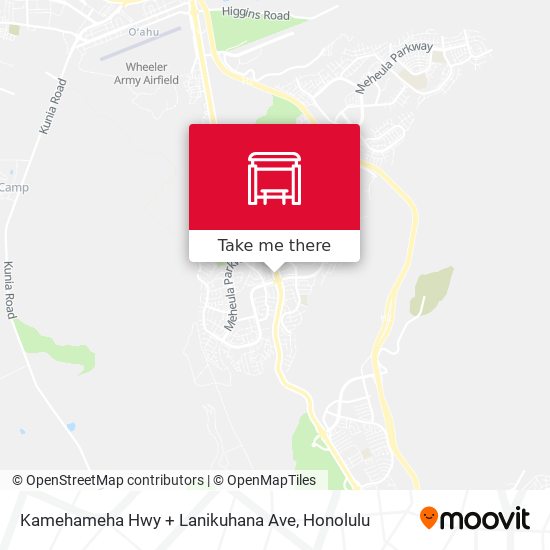 Mapa de Kamehameha Hwy + Lanikuhana Ave