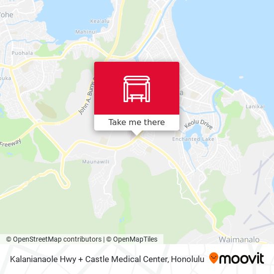 Mapa de Kalanianaole Hwy + Castle Medical Center