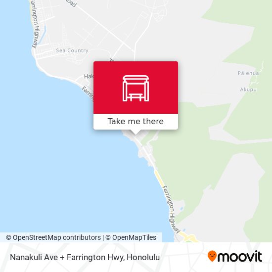 Mapa de Nanakuli Ave + Farrington Hwy