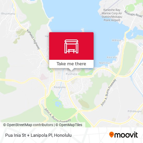 Pua Inia St + Lanipola Pl map