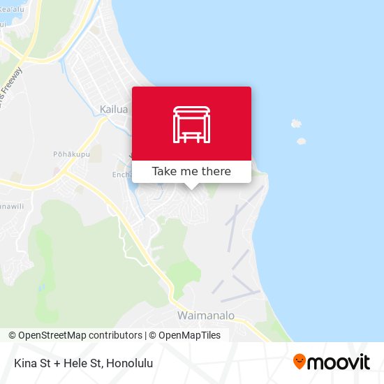 Kina St + Hele St map