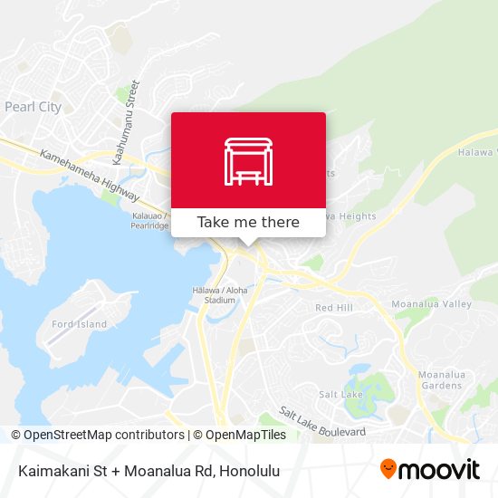 Mapa de Kaimakani St + Moanalua Rd