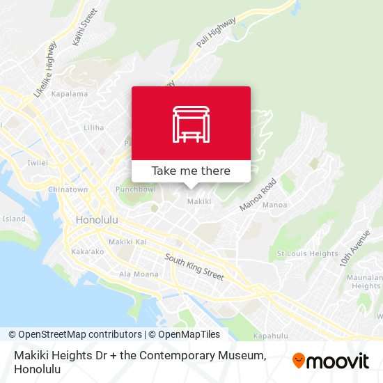 Mapa de Makiki Heights Dr + the Contemporary Museum
