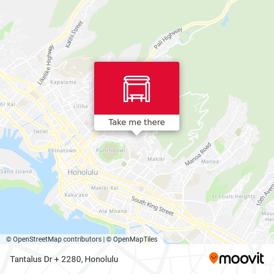 Tantalus Dr + 2280 map