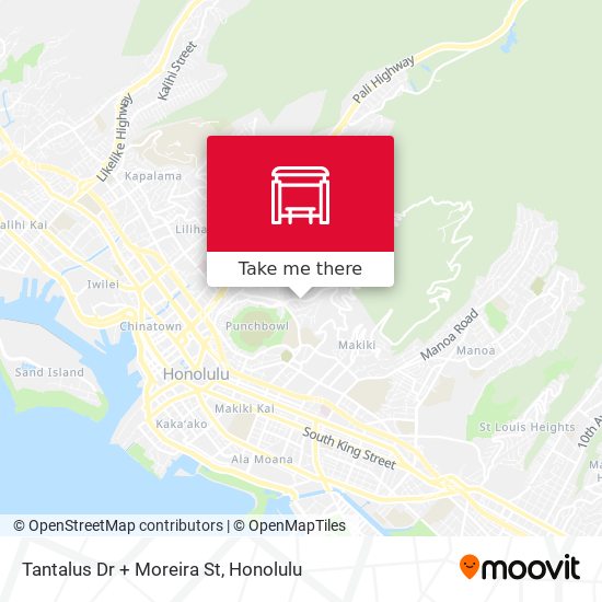 Mapa de Tantalus Dr + Moreira St