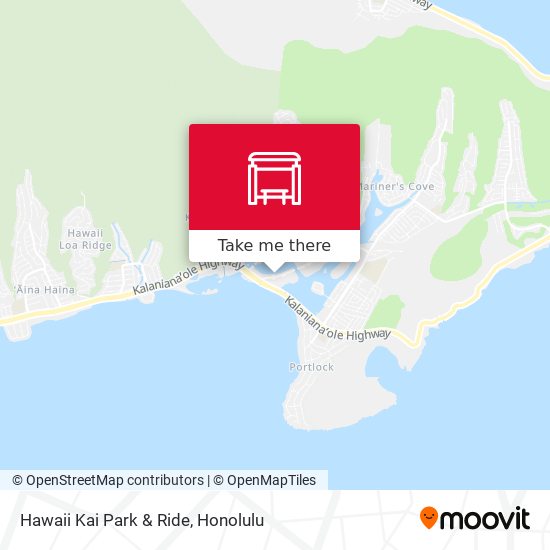Hawaii Kai Park & Ride map
