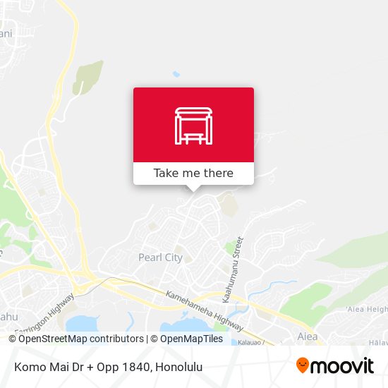 Komo Mai Dr + Opp 1840 map