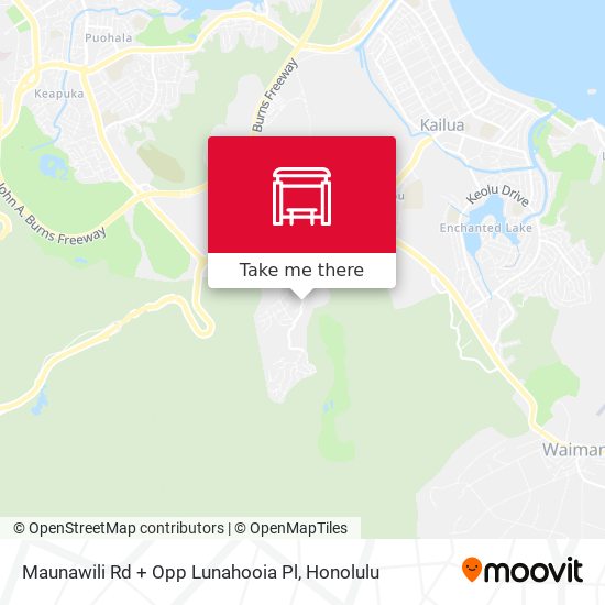 Mapa de Maunawili Rd + Opp Lunahooia Pl