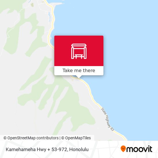 Kamehameha Hwy + 53-972 map