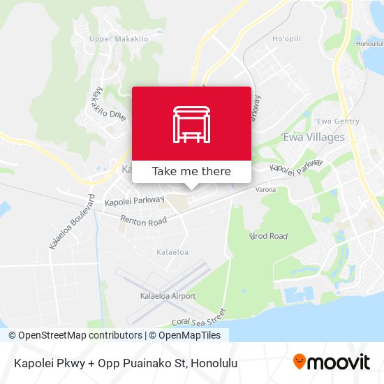 Mapa de Kapolei Pkwy + Opp Puainako St