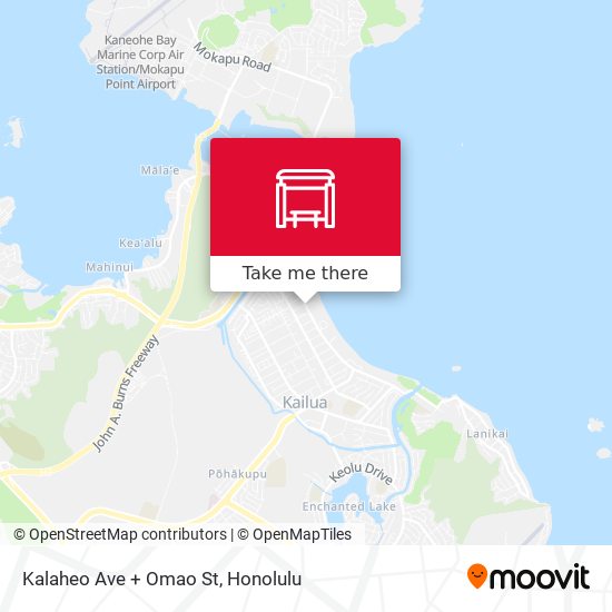 Kalaheo Ave + Omao St map
