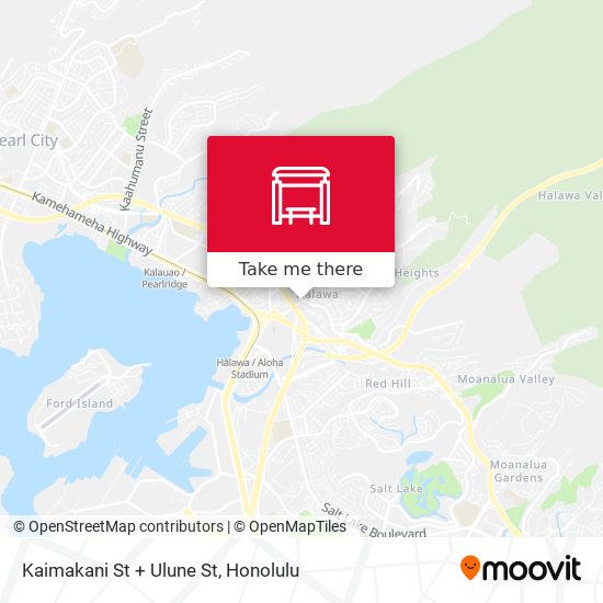 Kaimakani St + Ulune St map