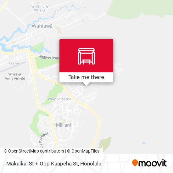 Makaikai St + Opp Kaapeha St map