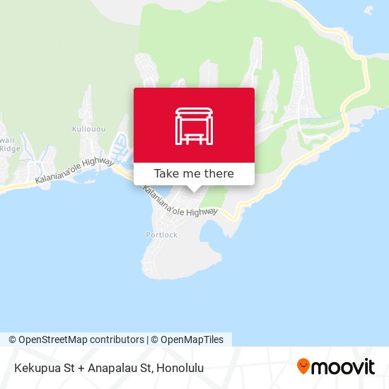 Kekupua St + Anapalau St map