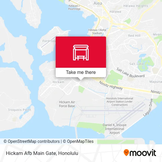 Hickam Afb Main Gate map