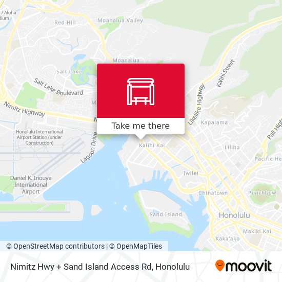Nimitz Hwy + Sand Island Access Rd map
