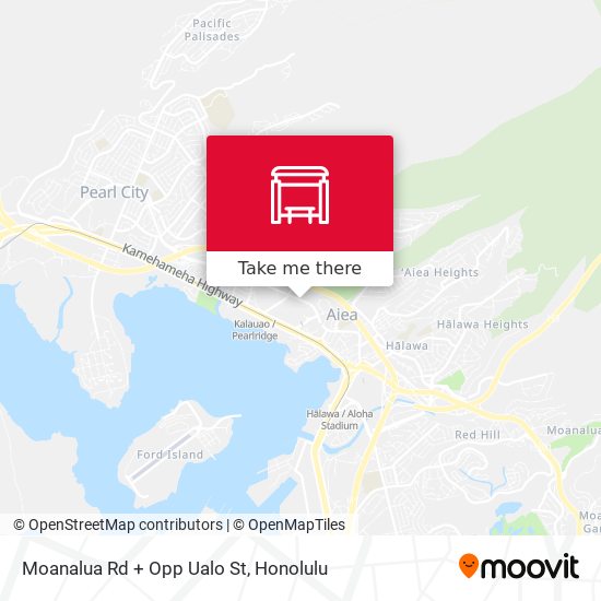 Moanalua Rd + Opp Ualo St map