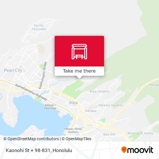 Mapa de Kaonohi St + 98-831